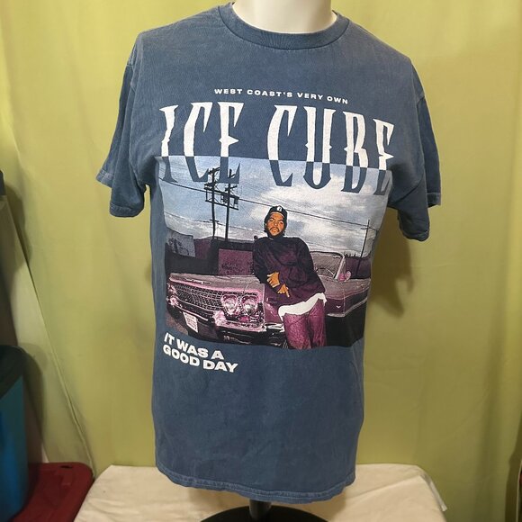 Ice Cube It Was A Good Day 92 Tour Men's Blue T Shirt Size Medium - Picture 1 of 3